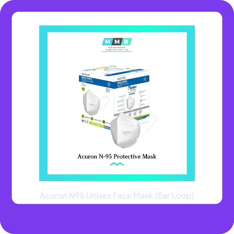 Acuron N95 Unisex Face Mask (Ear Loop) | MM Bharwada Surgicals